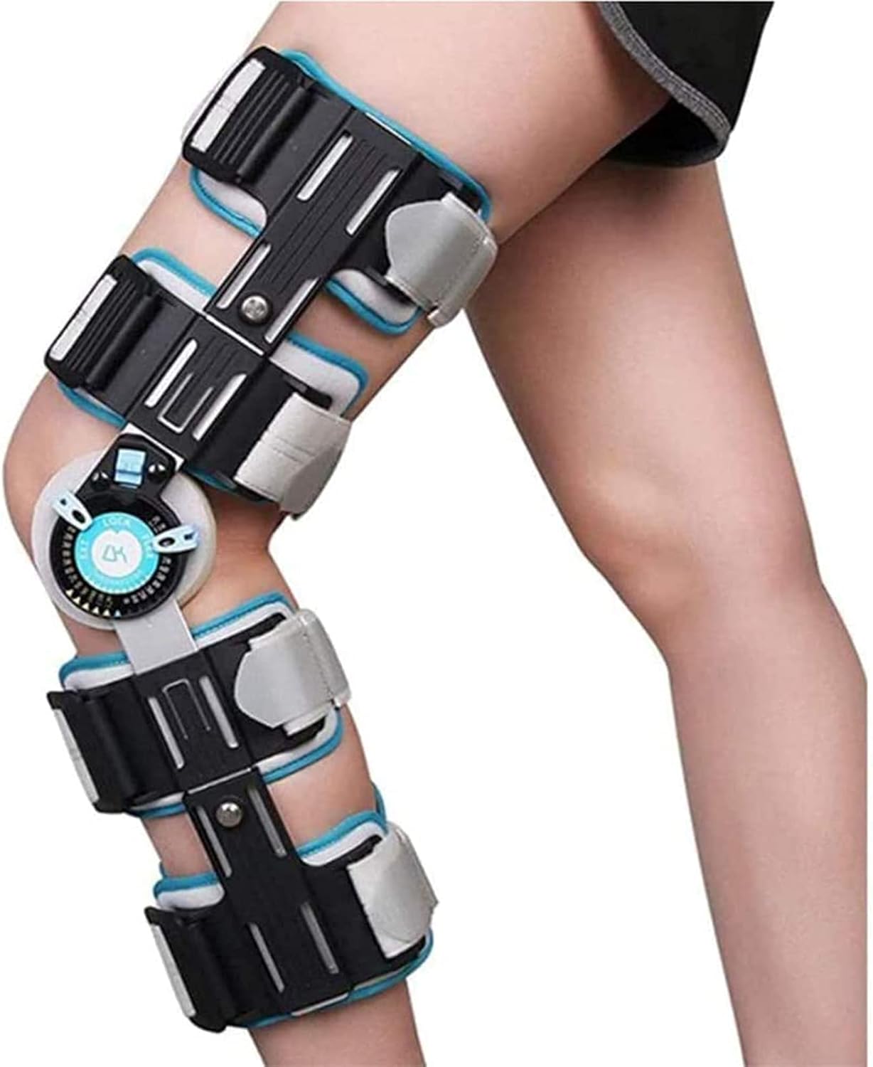 Adjustable Knee Brace Hinged Leg - Breathable Hinged Knee Brace Knee Splint Injury - Orthosis Stabilizer Hinged Immobilizer for Knee