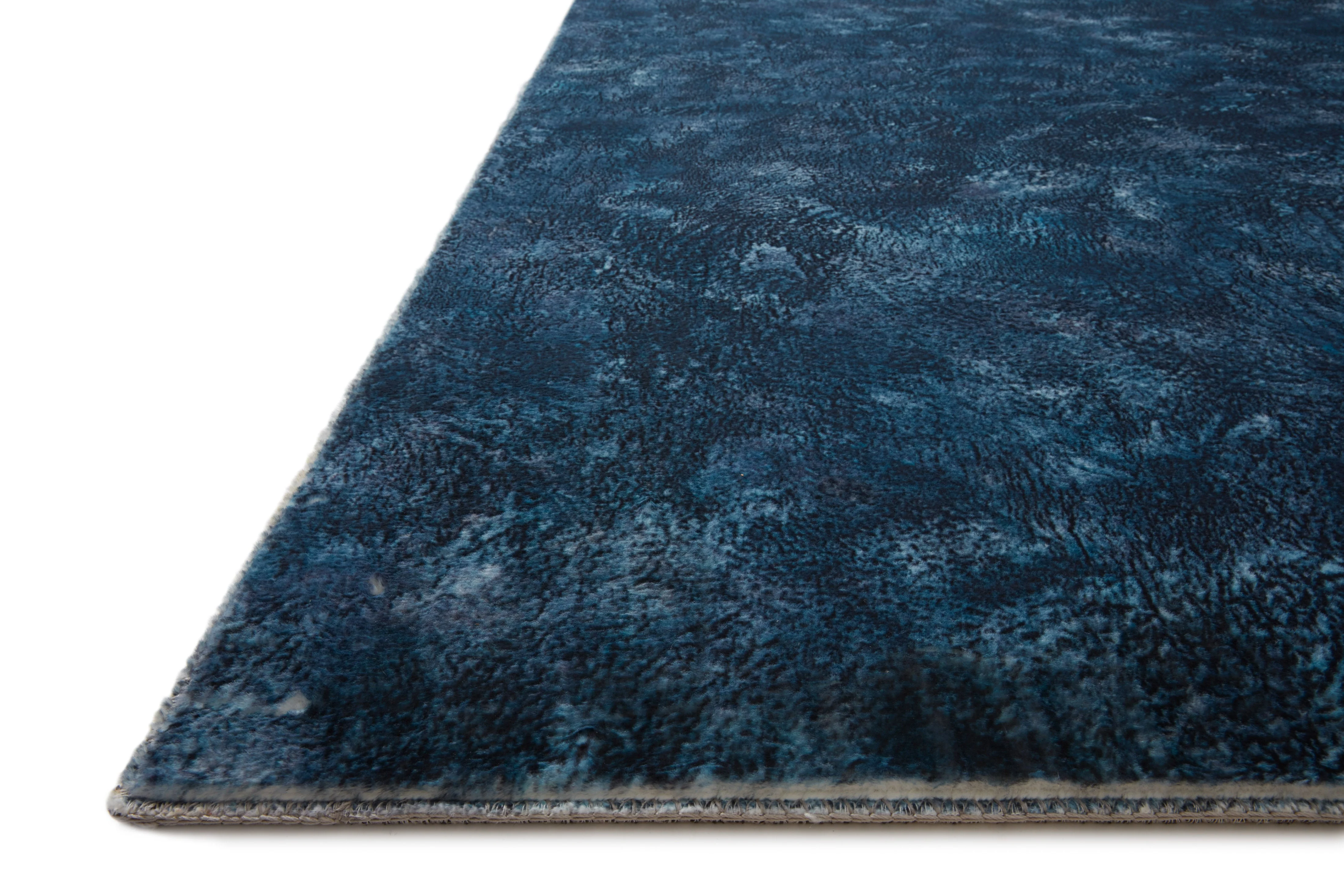 Loloi II Contemporary Power Loomed Rug - Joelle Collection in Midnight & Blue (JOE-06)