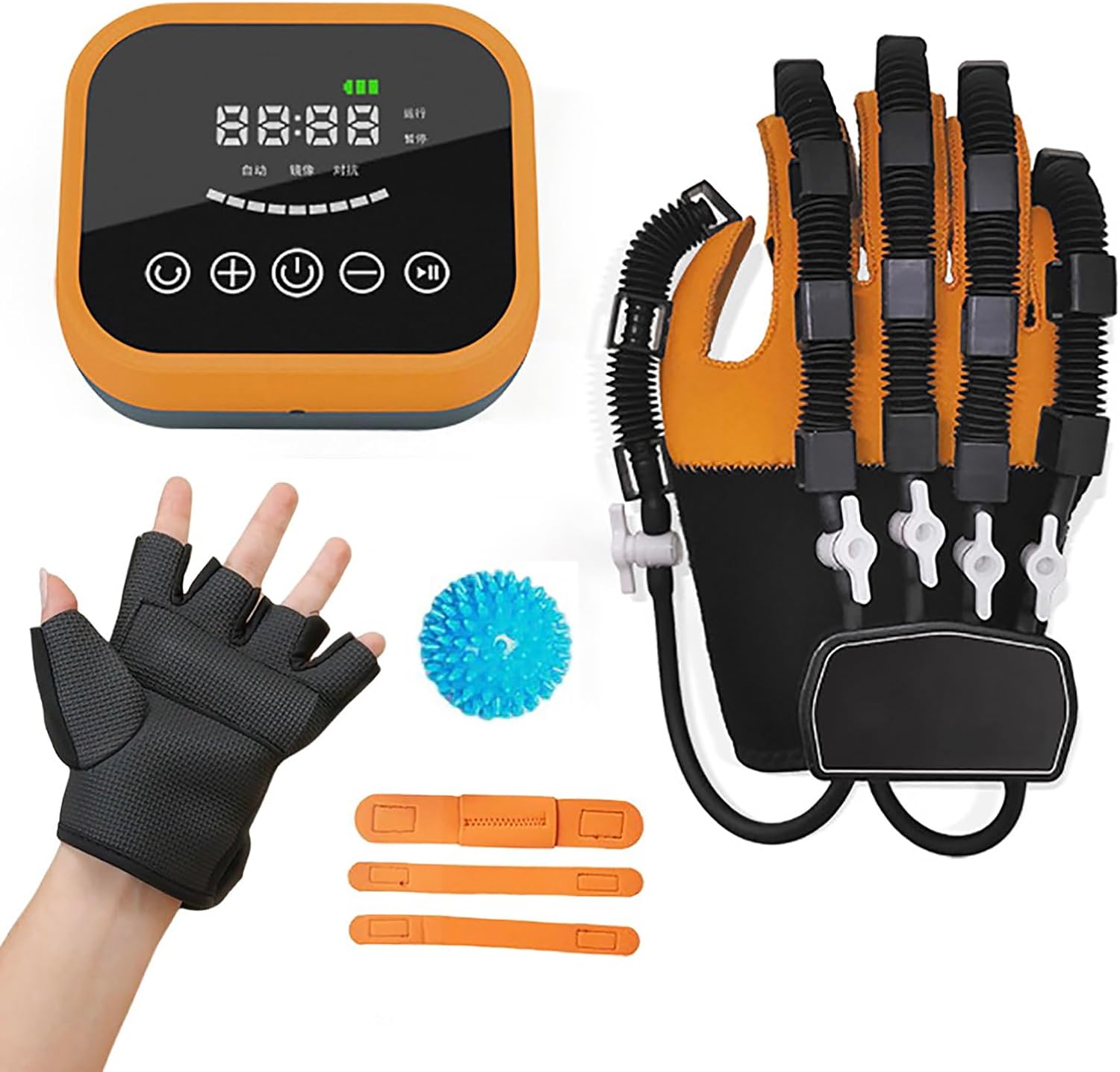 Rehabilitation Robot Gloves Hand Strengthening Devices for Hand Rehab, Rechargeable Portable Finger Rehabilitation Trainer Robot Gloves, Stroke Glove