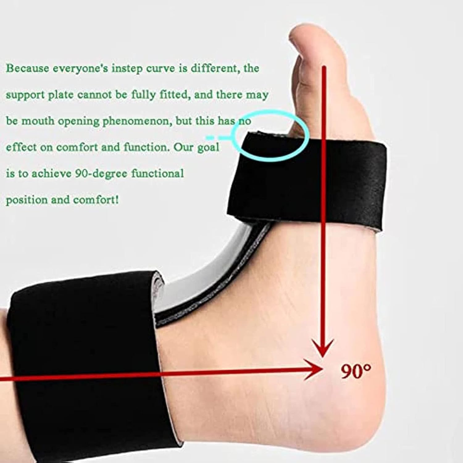 Foot Drop Brace, Children's foot drop orthosis, Adjustable Ankle Brace Corrector, Ankle Orthosis Splint Support, Suitable for children aged 4-10 years old