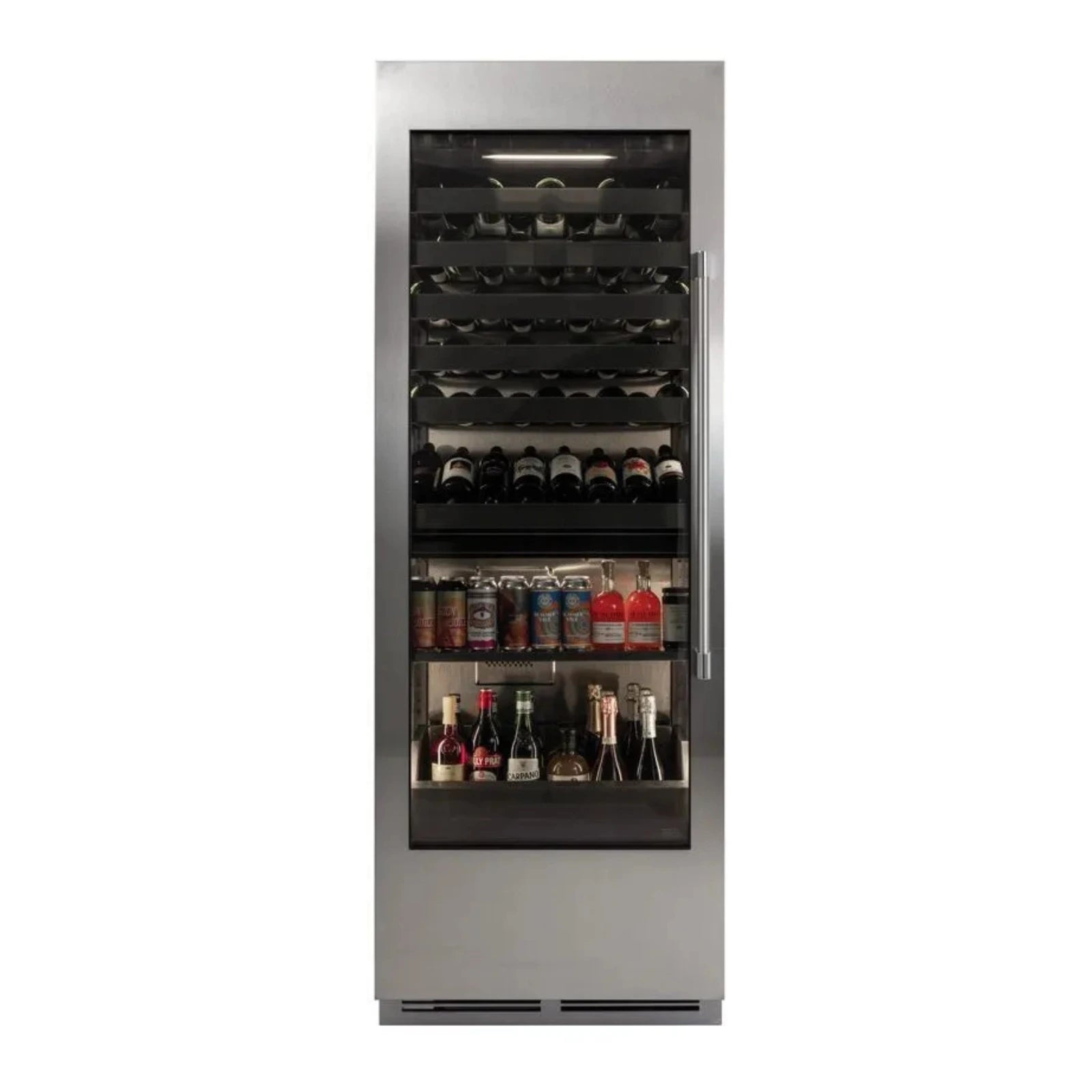 Perlick C-Series 30 Inch Dual-Zone Beverage Center with 55 Bottle/230 Can Capacity in Stainless Steel 4