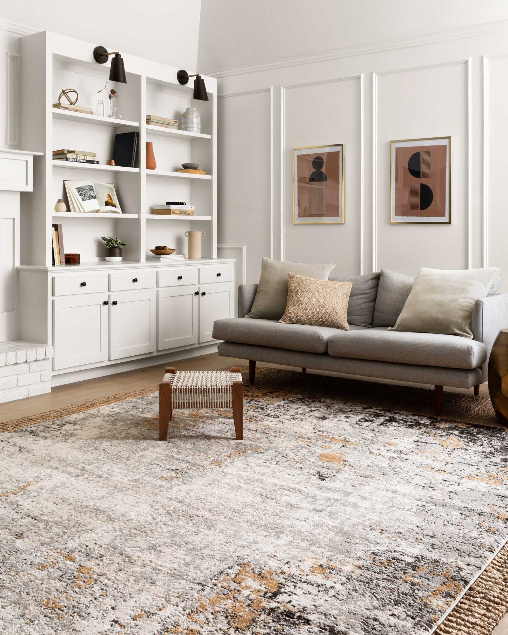 Loloi II Alchemy Collection - - Power Loomed Rug in Granite & Gold (ALC-02)