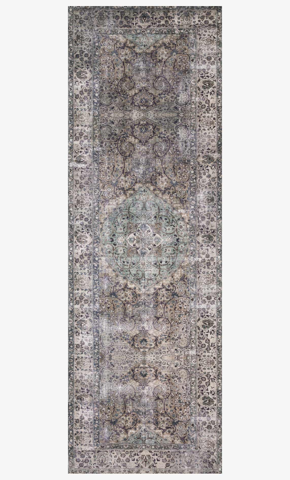 Loloi II Layla Collection - Traditional Power Loomed Rug in Taupe & Stone (LAY-06)