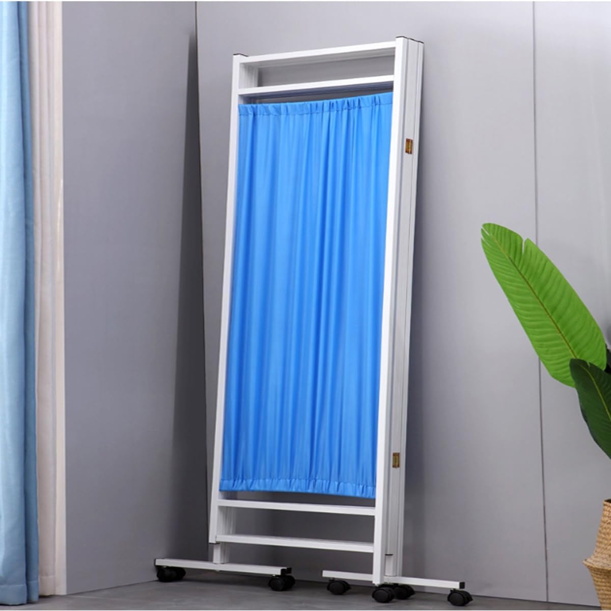 Portable Medical Room Divider with Nylon Fabric, 59