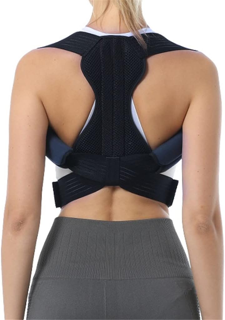 Posture Corrector Upper Back Brace Support Adjustable Back Straightener Relief from Neck Back Shoulder(M Code)
