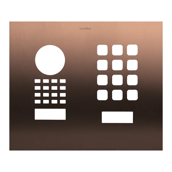 DoorBird Front Panel for D1101KH Modern Surface-/ Flush-Mount in Bronze