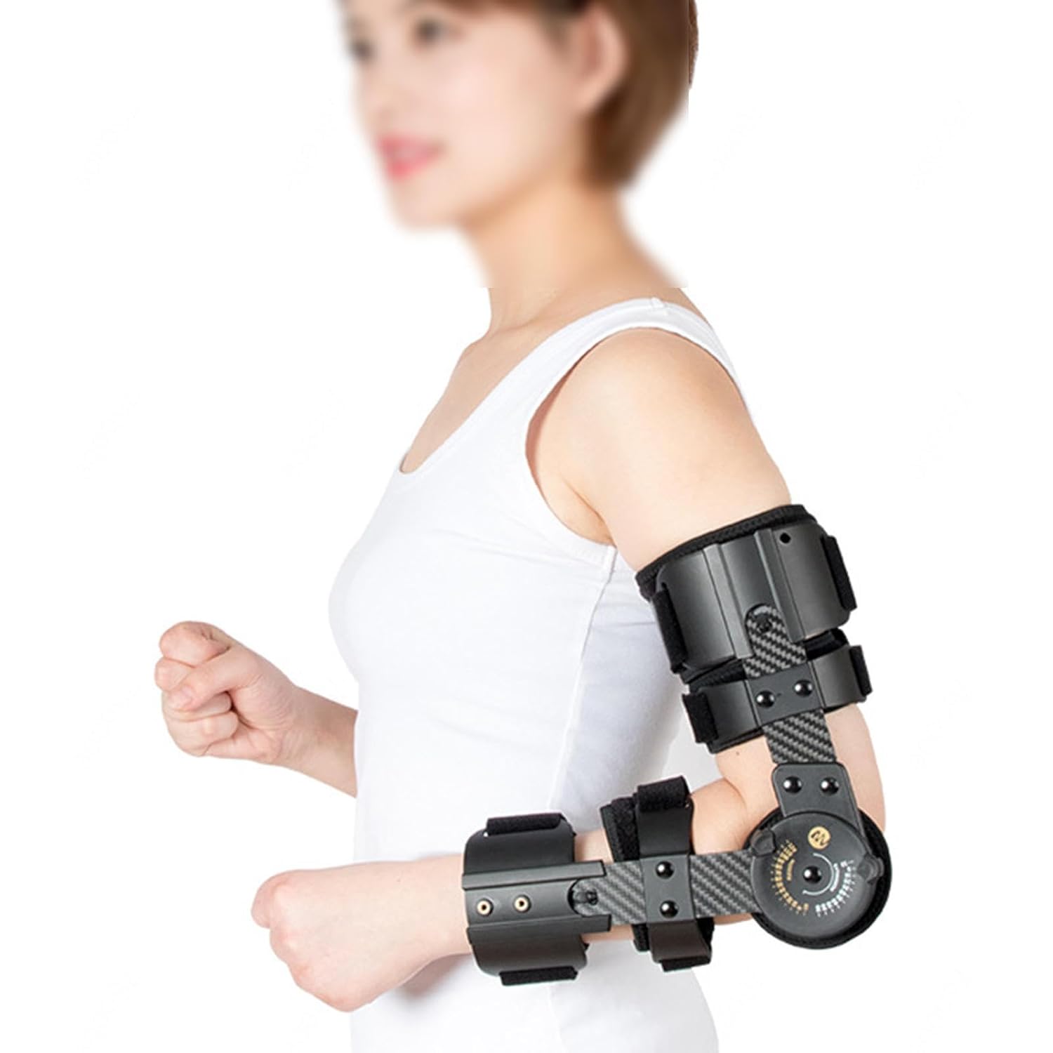 Elbow Joint Fixed Brace for Arm Fracture, Luxation and Soft Tissue Injuries, Elbow Stabilizer for Men Women Upper Limb Protective Gear Corrective Fixed Splint,left