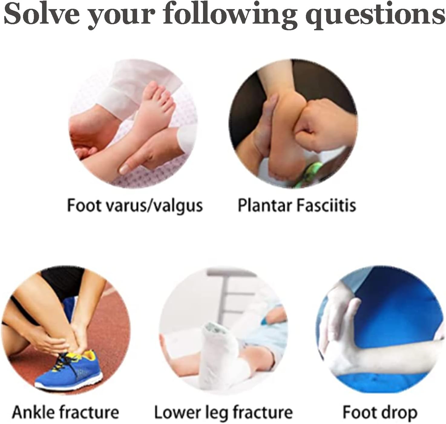 1 Pair Kids AFO Drop Foot Splint Ankle Foot Brace Night Splint Support for Children Toddler Ankle Foot Orthosis,M (L