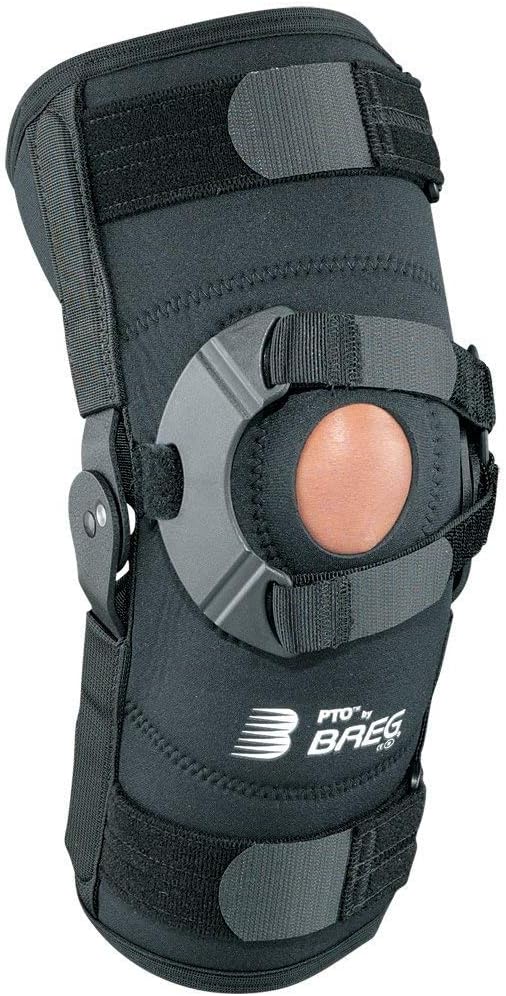 Breg PTO Soft Knee Brace Airmesh Closed Back (Right Knee, Medium)