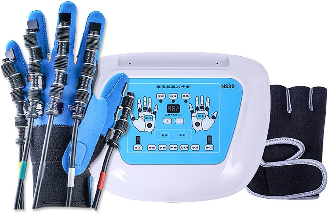 Electric Rehabilitation Robot Gloves Rehabilitation Auxiliary Training Gloves Finger Orthotics Functional Hand Finger Splint for Long-Term Relief