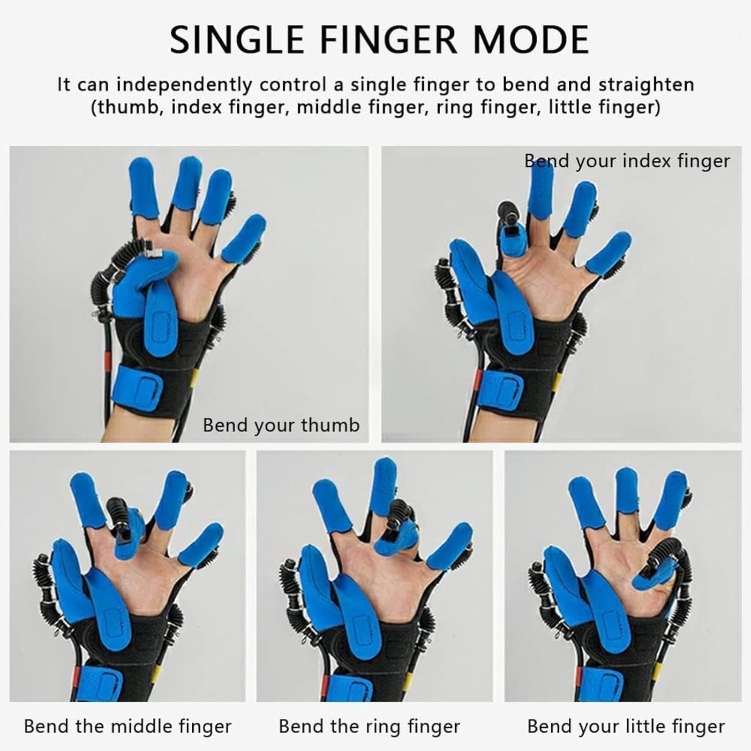 Rehabilitation Robot Gloves Stroke Hemiplegia Hand Function Exercise Correction Fingerboard Functional Hand Splint for Long-Term Relief,Right-L