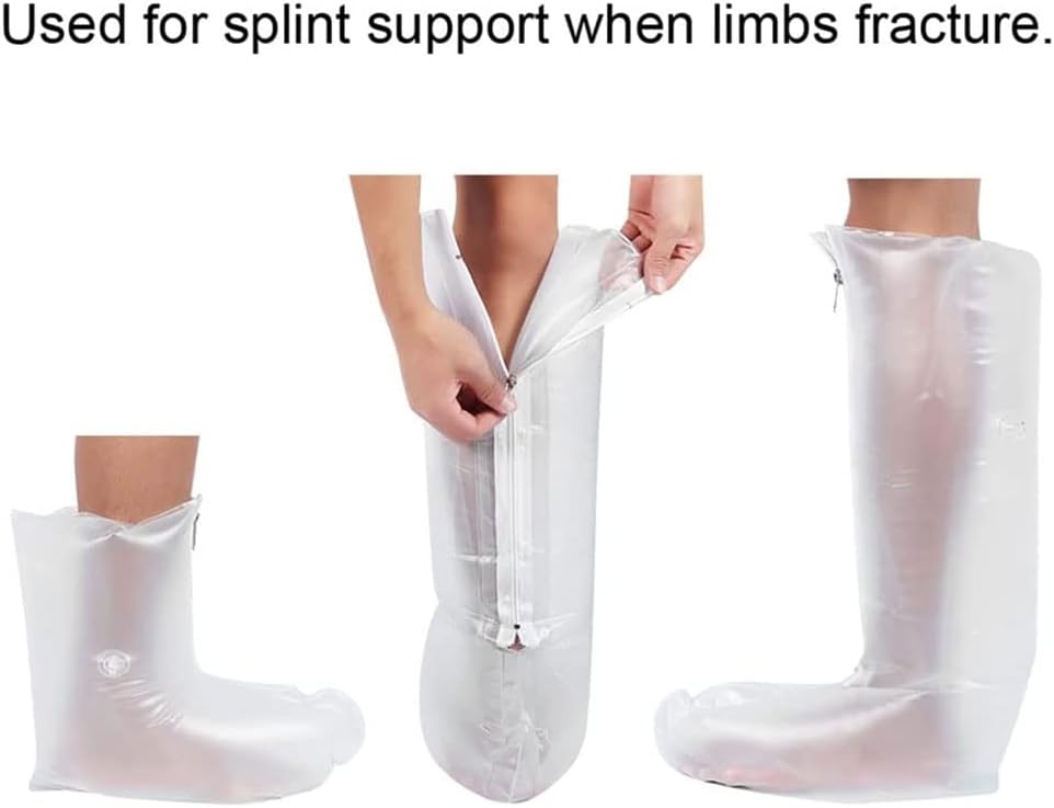 Inflatable Plastic Splint, 6pcs First Aid Air Splint Kits, with Hand/Wrist, Elbow/Half Arm, Full Arm, Foot/Ankle, Half Leg, Full Leg for Home Outdoor Emergency Use