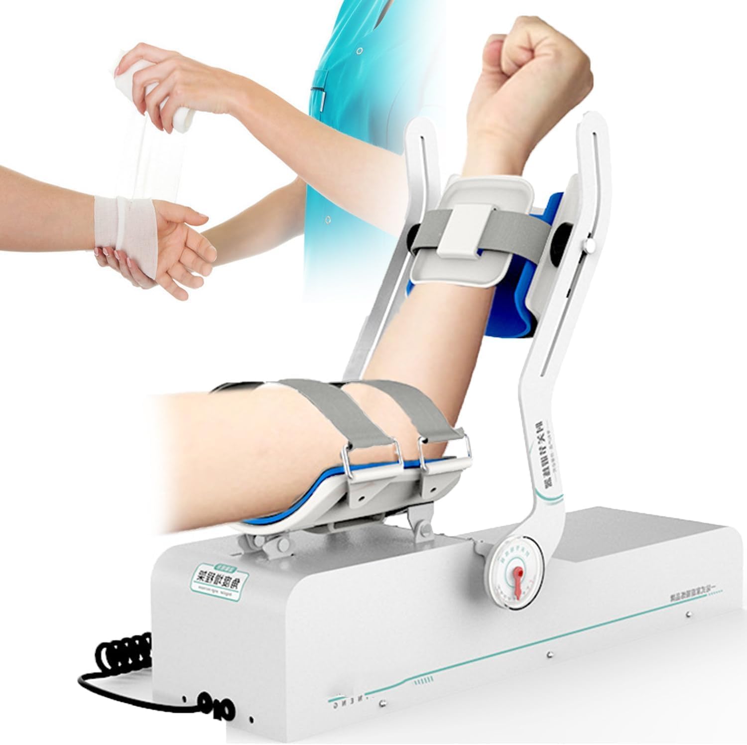 Electric Elbow Joint Rehabilitation Device, Hinged Elbow Brace Arm Exerciser, Arm Flexion and Extension Trainer, Elbow Protector