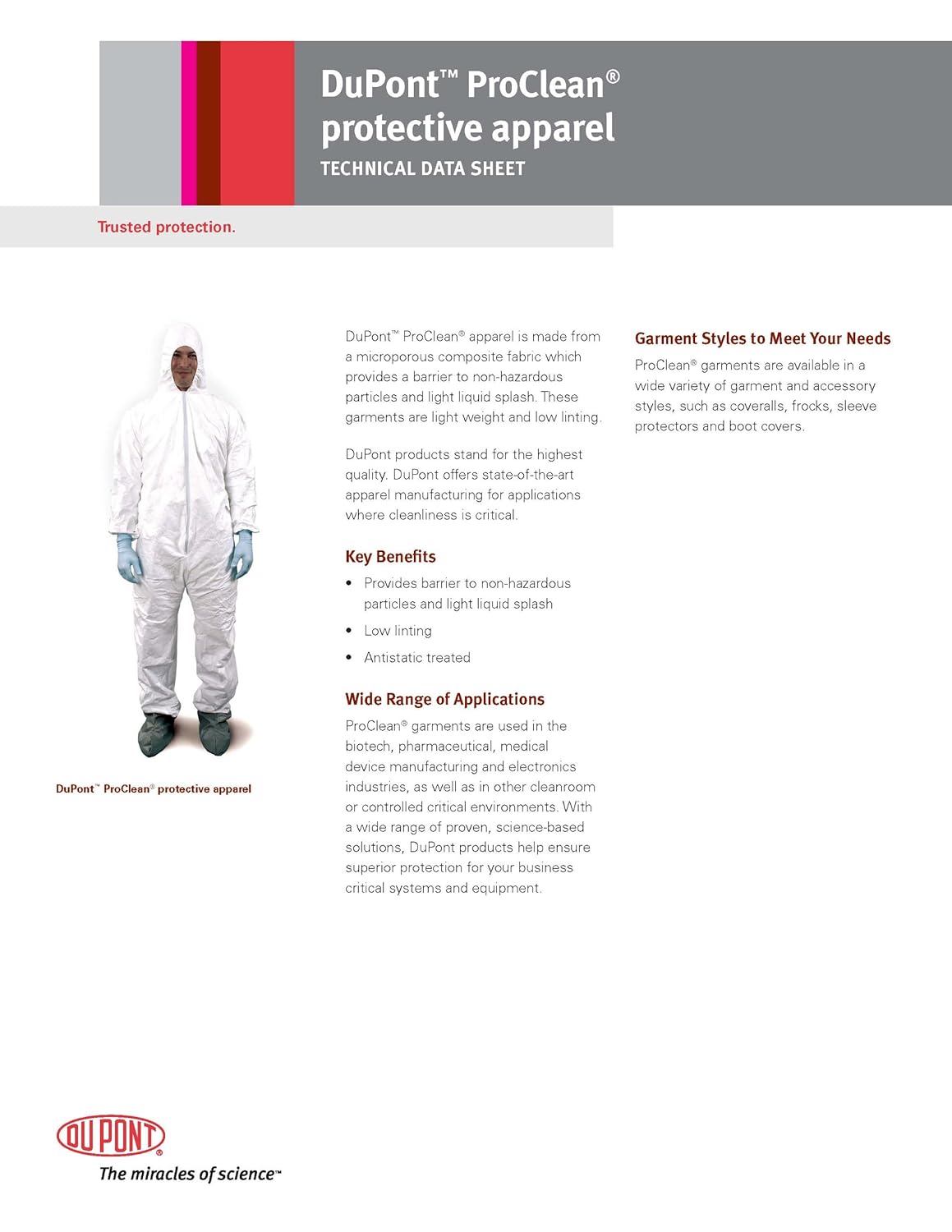 Dupont Tyvek IsoClean IC729S Bouffant Hair Cover, White, Universal Size (Pack of 250)