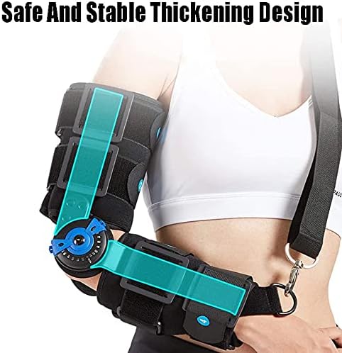 Elbow Support Brace, Elbow Immobilizer for Cubital Tunnel Syndrome Night Splint Adults Arm Elbow Splint Immobilizer Brace for Ulnar Nerve Brace