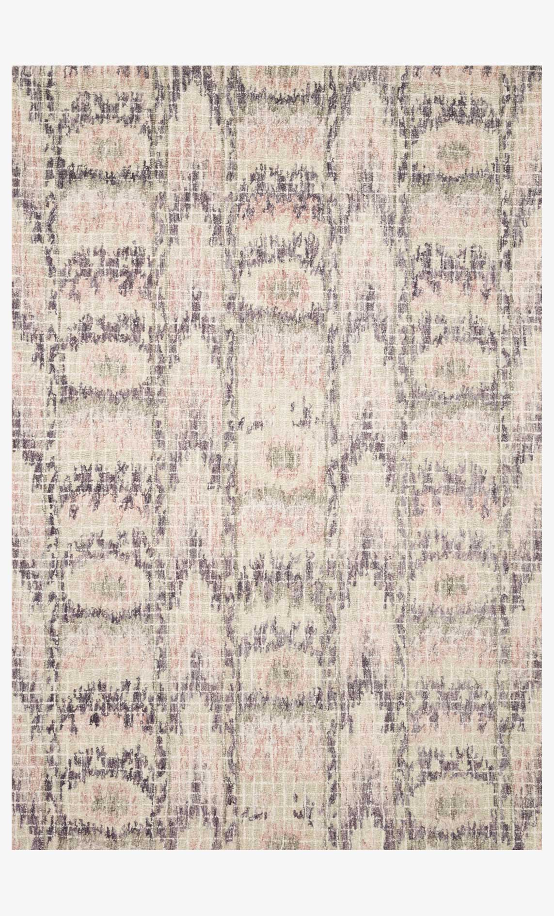 Loloi Tatum Collection - Transitional Hooked Rug in Blush & Raisin (TW-06)