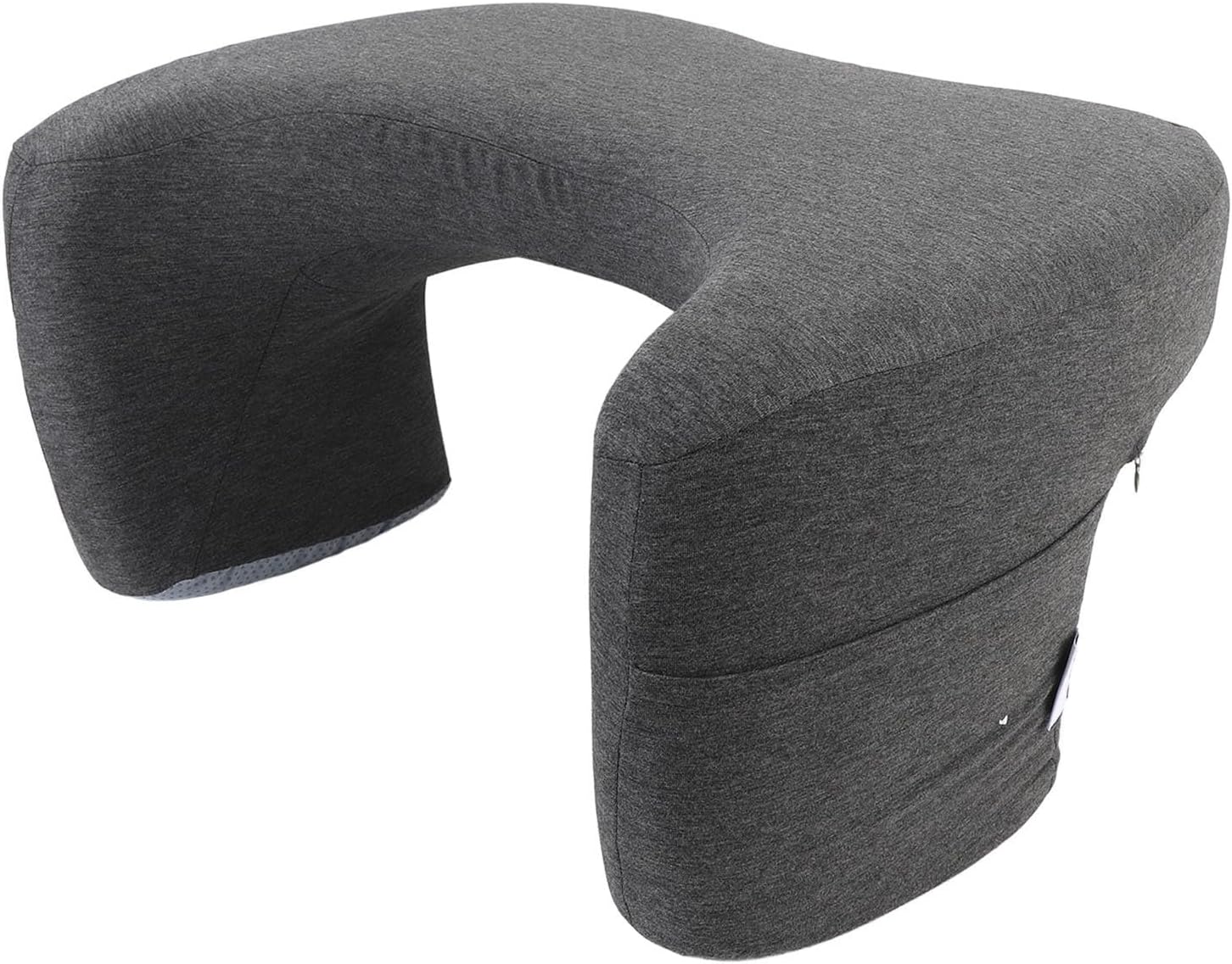 Armrest Gaming Pillow Memory Foam Lap Desk Pillow with Pockets Comfortable Support for Laptop Reading Working On Sofa Bed Sweatshirt Fabric 16.93x9.84x11.02x21.65in