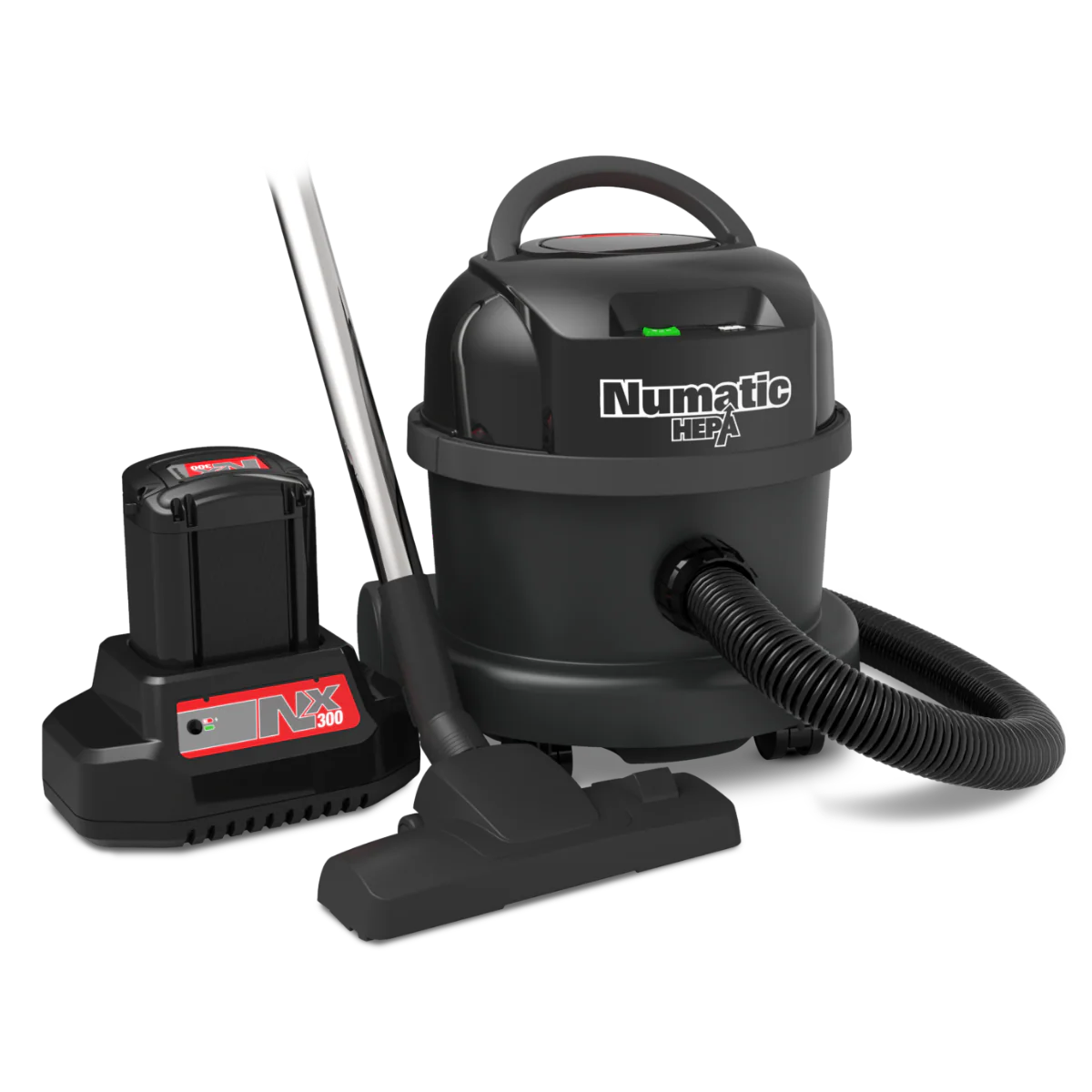 NaceCare NBV 240NXH Battery Commercial Canister Vacuum - HEPA