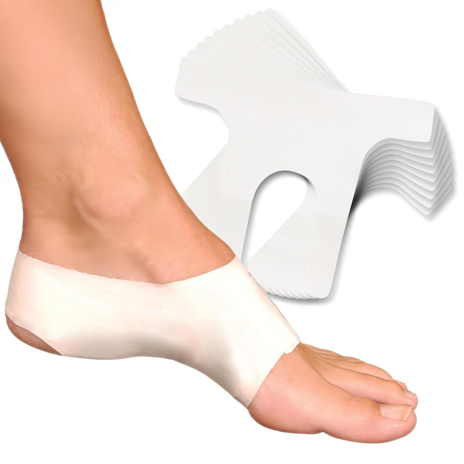 Quick Tape™ Plantar Fasciitis Support Brace 1-piece Foot Tape (10 Count) > (Men's 12 & Up)