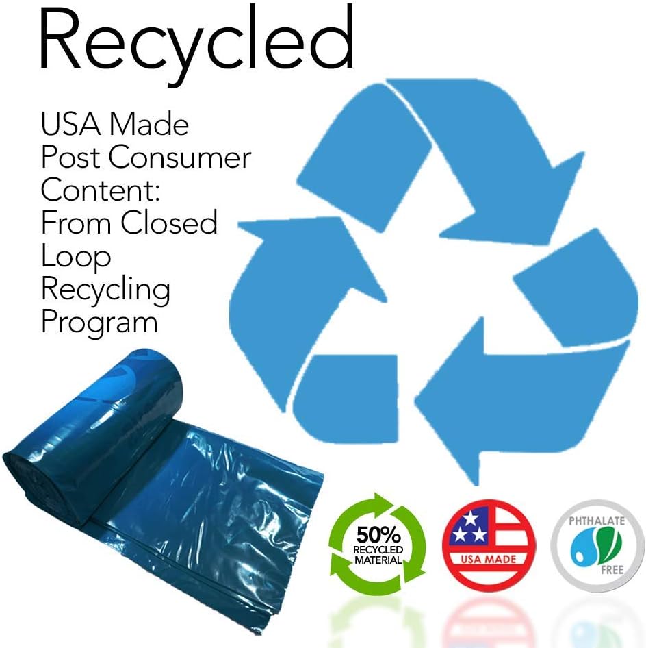 RESILIA Heavy Duty Soiled Linen Bags - Hospital Waste Disposal, Trash Liner, Sanitary Storage, OSHA Approved, Dark Blue, 33 Gallon, 29