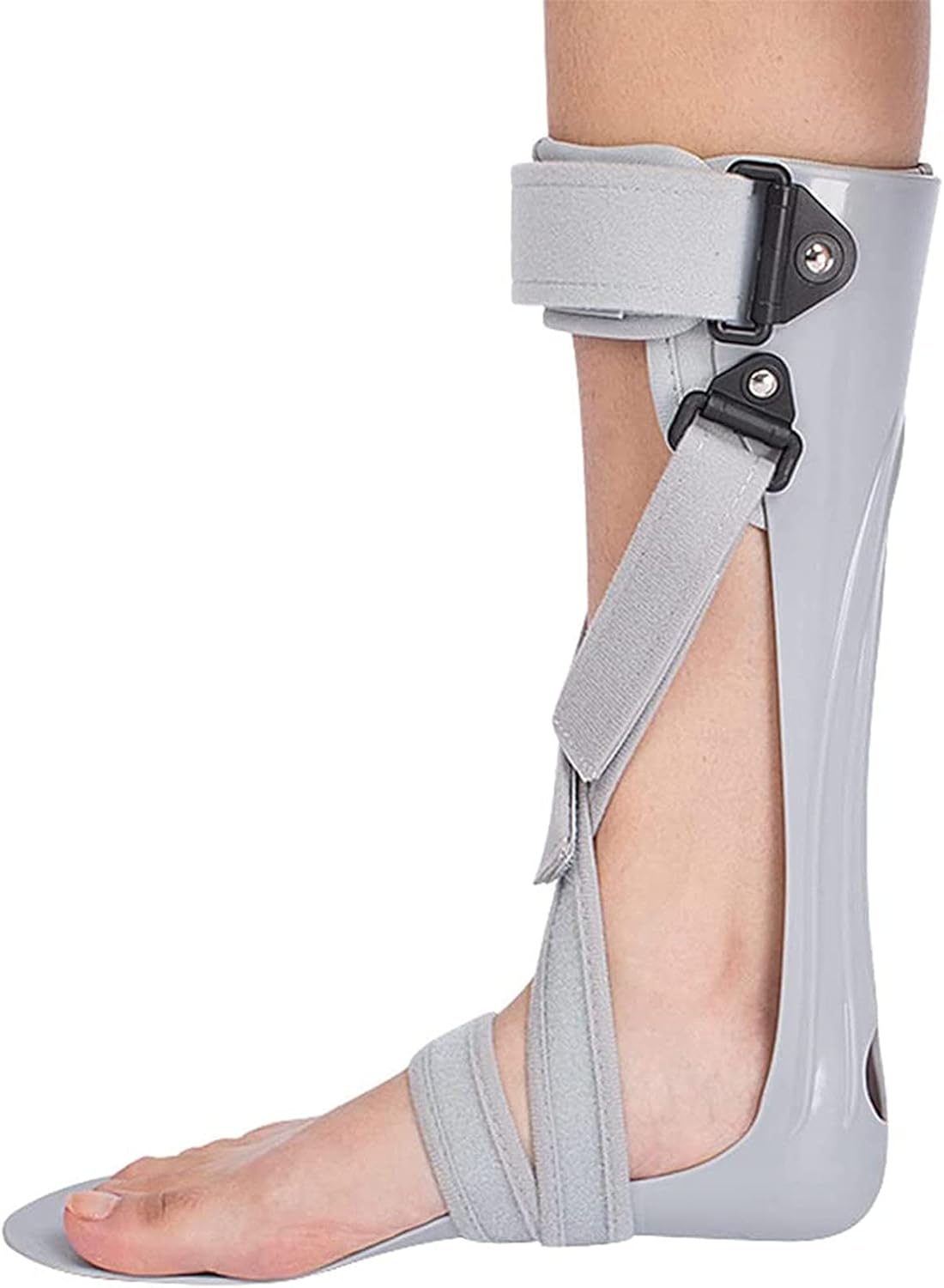 Ankle Foot Orthosis Support Padded Drop Foot Brace Ankle Foot Support for Foot Drop Achilles Tendon Injury Stroke Keeping Foot in Straight Right Angle Drop Foot Stabilizer,Right,Lager