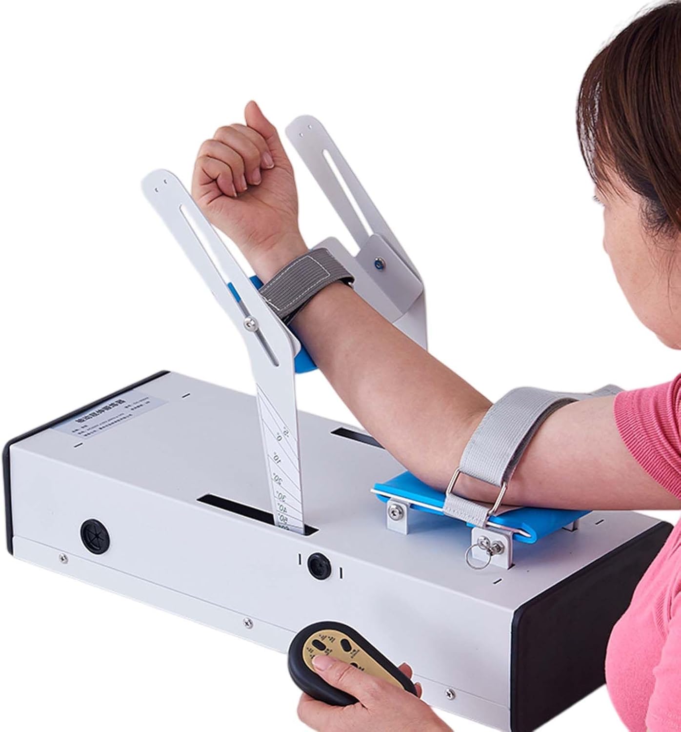 Arm Rehabilitation Training Device with Remote Control, -5-140° Flexion & Extension for Post-Op Recovery & Fracture Rehabilitation, Electric Elbow Joint Exerciser