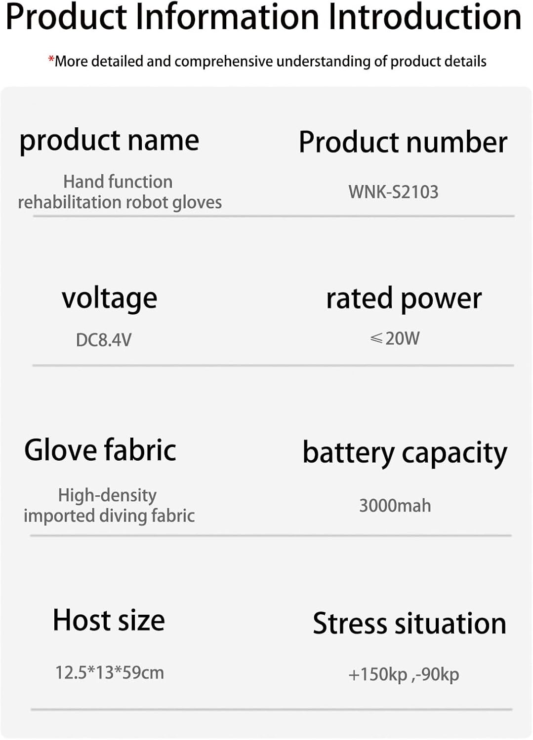 DWLOMHE Rehabilitation Robot Glove Hand Rehabilitation Device Finger Training Device Rehabilitation Robot Gloves for Stroke Hemiplegia Help Patient with