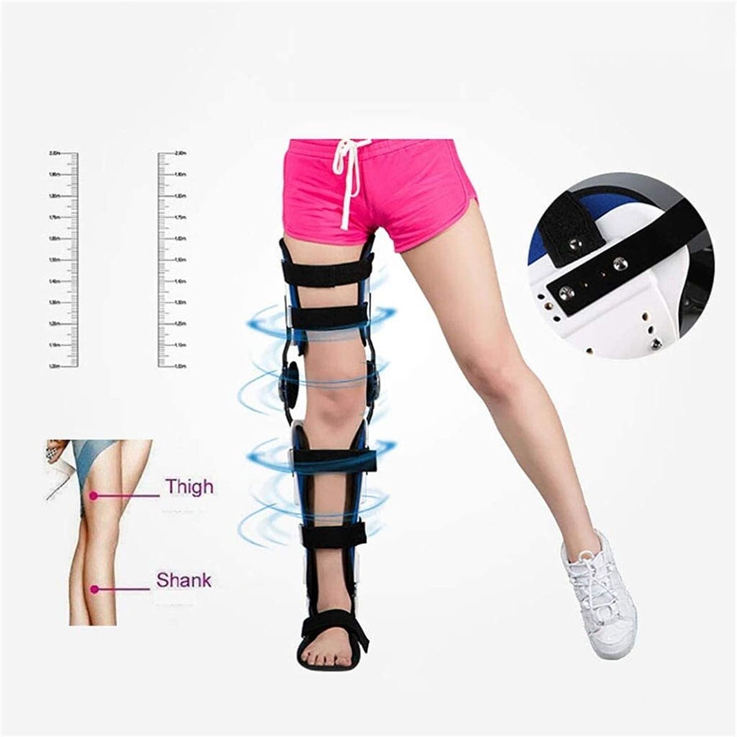 Comfortable Ankle Foot Fixed Bracket Hinged Knee Brace,Knee Ankle Foot Orthosis,Knee Joint Corrector,Achilles Tendon Surgery Ankle Joint Postoperative Care Brace