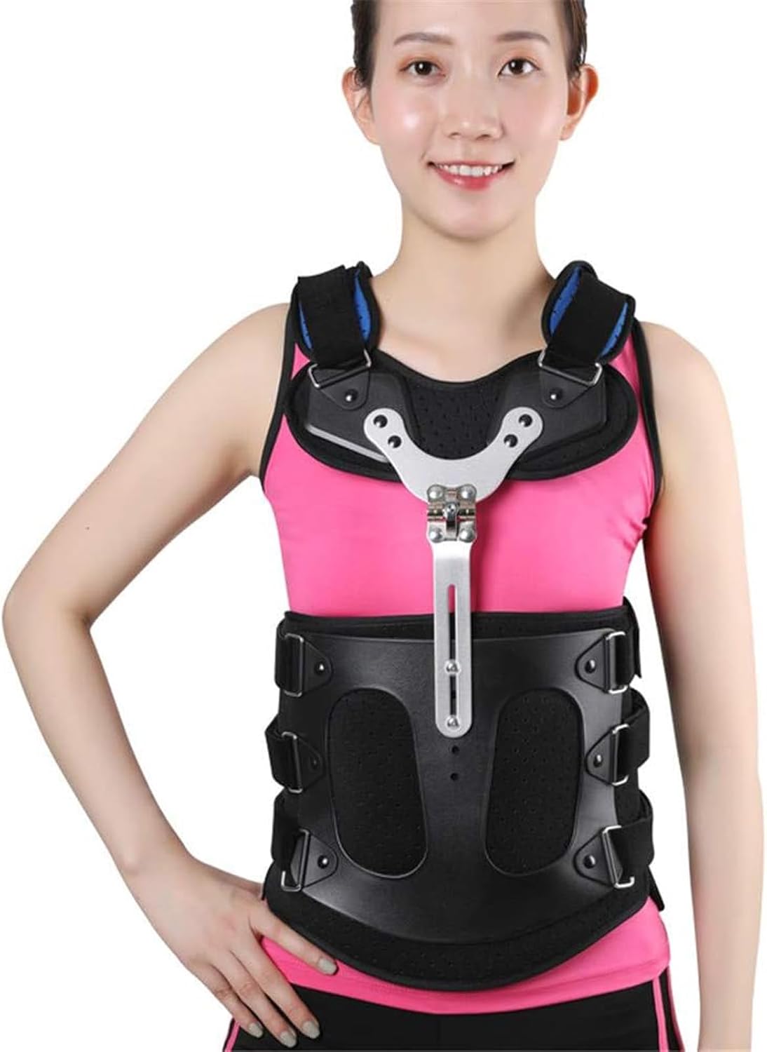 Thoracic Full Back Brace, Treat Kyphosis, Osteoporosis, Spine Compression Fractures, Orthosis Support Scoliosis Brace,S,M