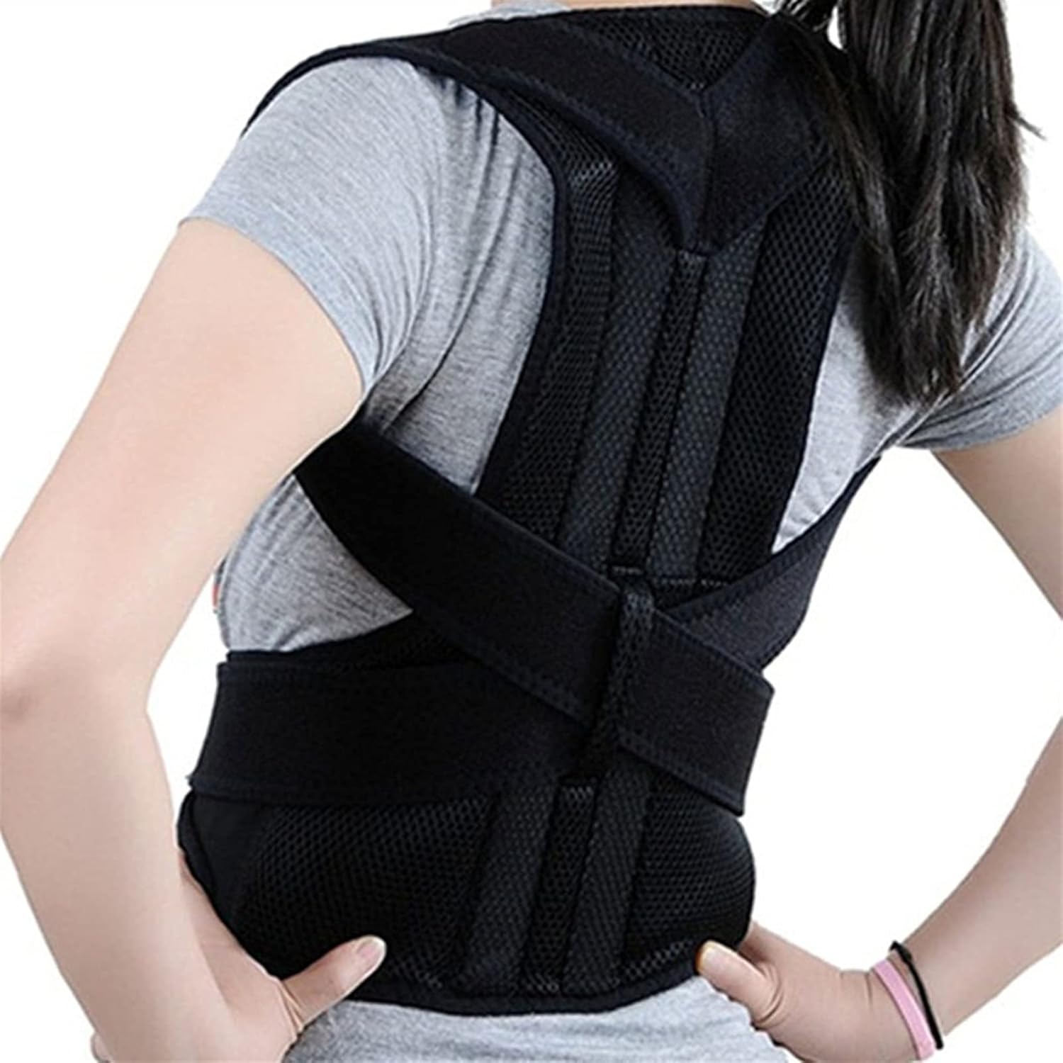 Posture Corrector Lumbar Support Belt for Men and - Adjustable Waist Trimmer Straps for Clavicle Support Neck Back and Shoulder