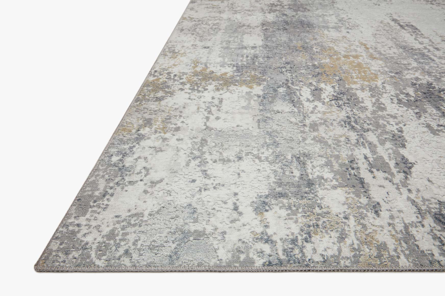 Loloi II Drift Collection - Contemporary Power Loomed Rug in Ivory & Granite (DRI-02)