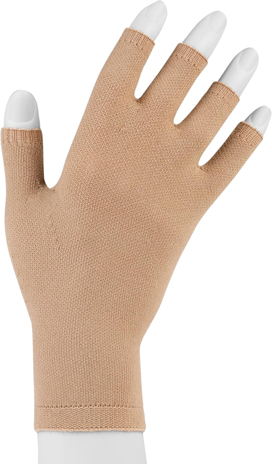 Juzo 20-30 mmHg Soft Seamless Glove, Right Beige, M