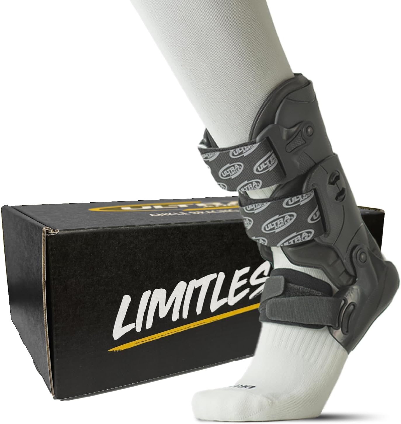 Ultra CTS Ankle Brace – Best Ankle Stability for Arthritis, Acute Injuries & High Sprains – Orthopedic Hinged-Cuff Design for Comfort & Support While Reducing Weight-Bearing Pain