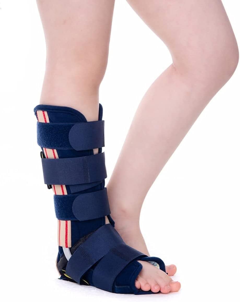 Foot Drop orthosis Children's Calf and Ankle Fixation Brace Leg and Ankle Sprain Fracture and Dislocation Rehabilitation Support Bra (Color : Medium)