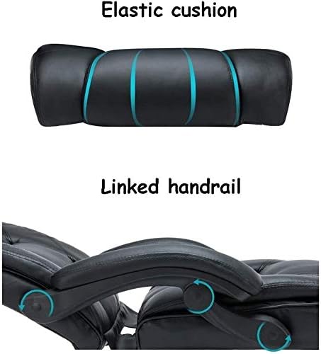 Executive Swivel Adjustable Swivel Office Desk Chair with Armrests Lumbar Support Desk Ergonomic Chair Chair Reclining Boss Home Study Office Lunch Break Lift Staff Lift Reclining (Beige)