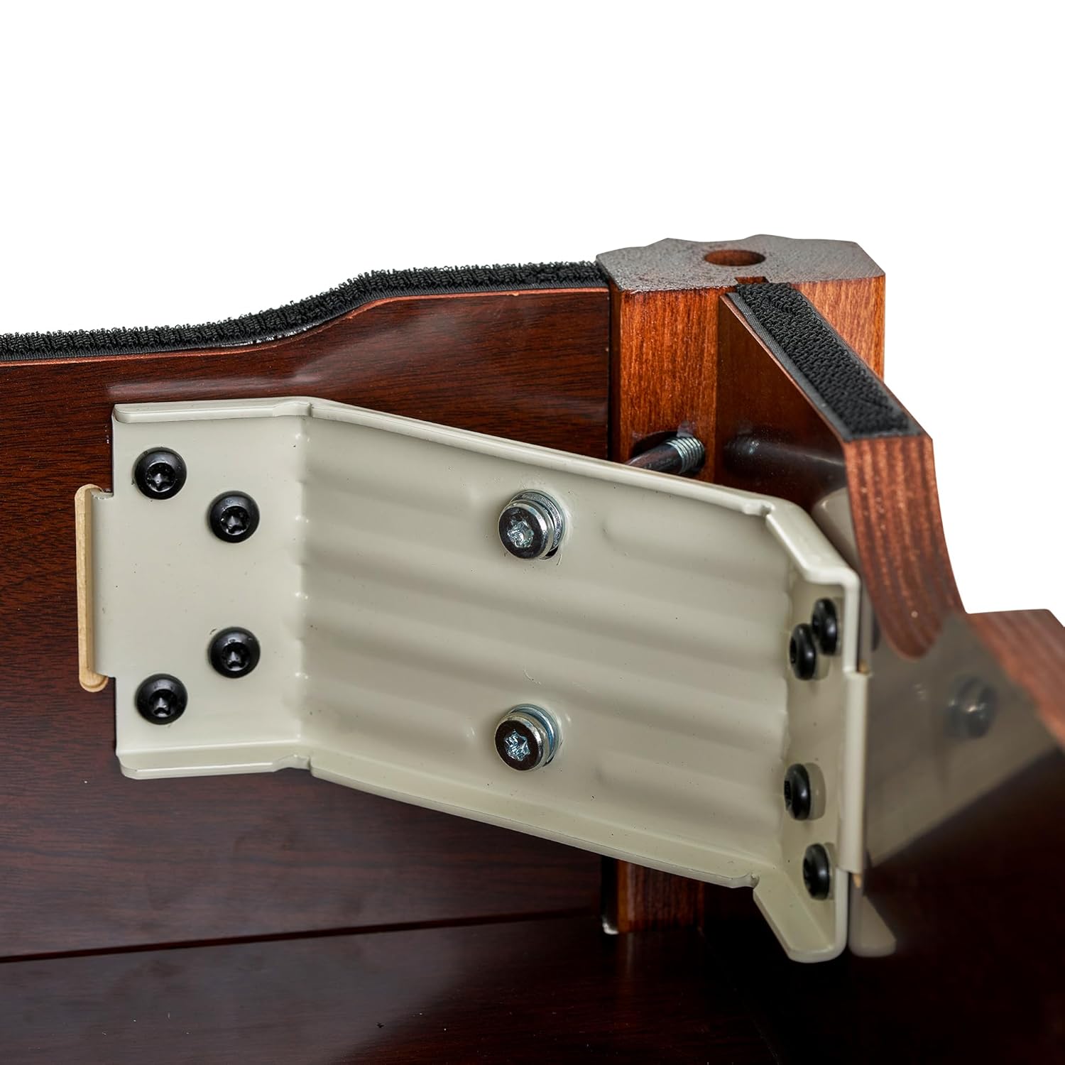 Master Massage Cabrillo Stationary Massage Table - Facial Beauty Lash Bed - 4 Section Salon Spa Bed with Storage Cabinet - Pneumatic Tilting Backrest and Leg Rest, Black with Walnut Legs, 30 Inch