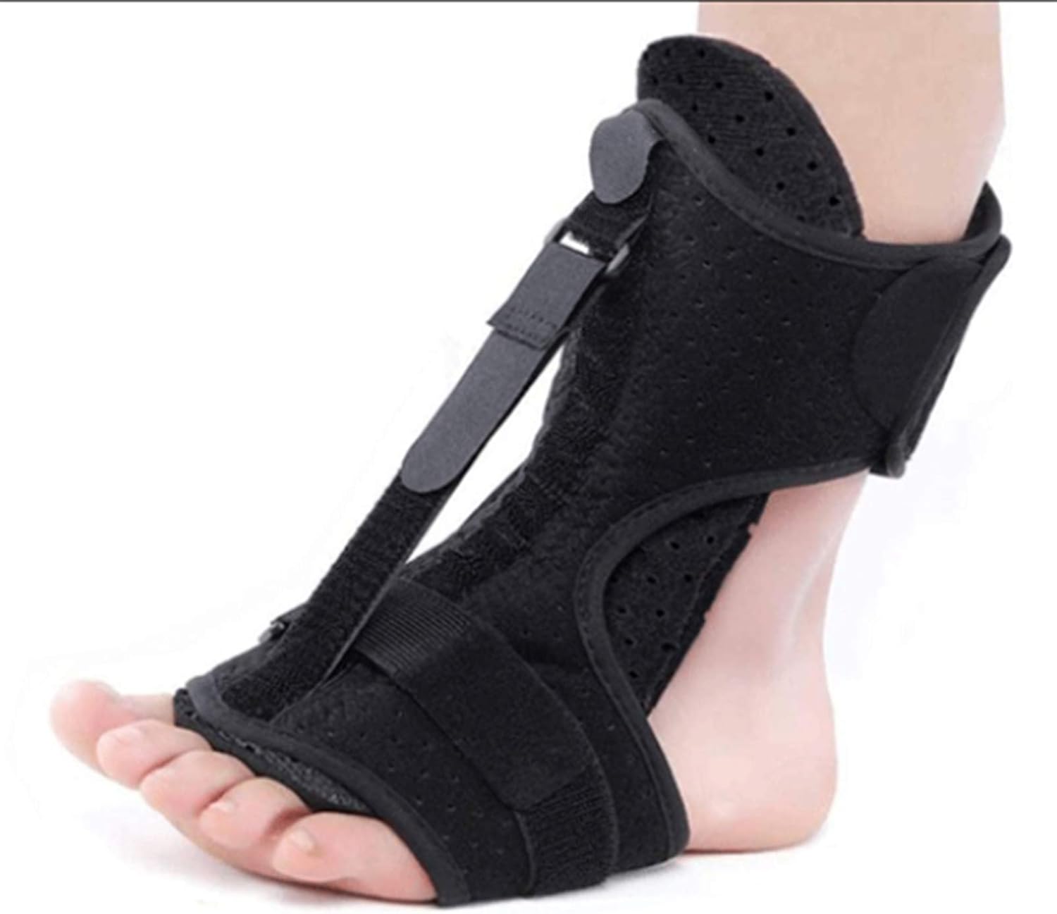 Foot Drop Support, Ankle Brace Adjustable Orthosis Corrector Brace Protection Correction Splint for Poliomyelitis Hemiplegia Stroke Universal,1 Pair (1 Pair)