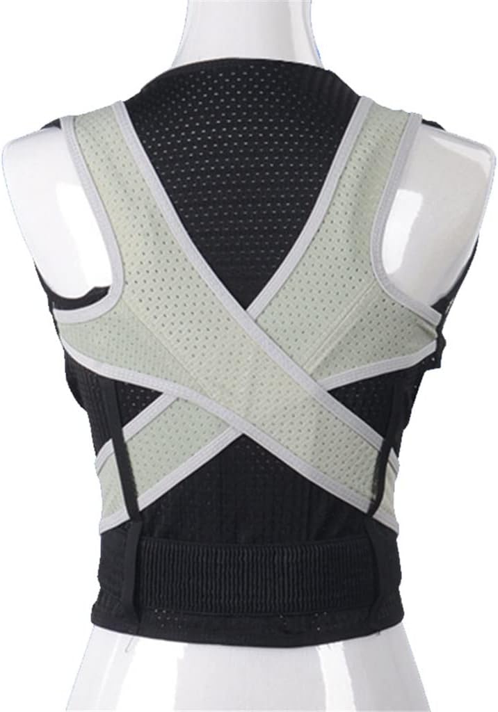 Male Female Adjustable Posture Corrector Corset Back Brace Back Belt Lumbar Support Straight Corrector(XL Code)