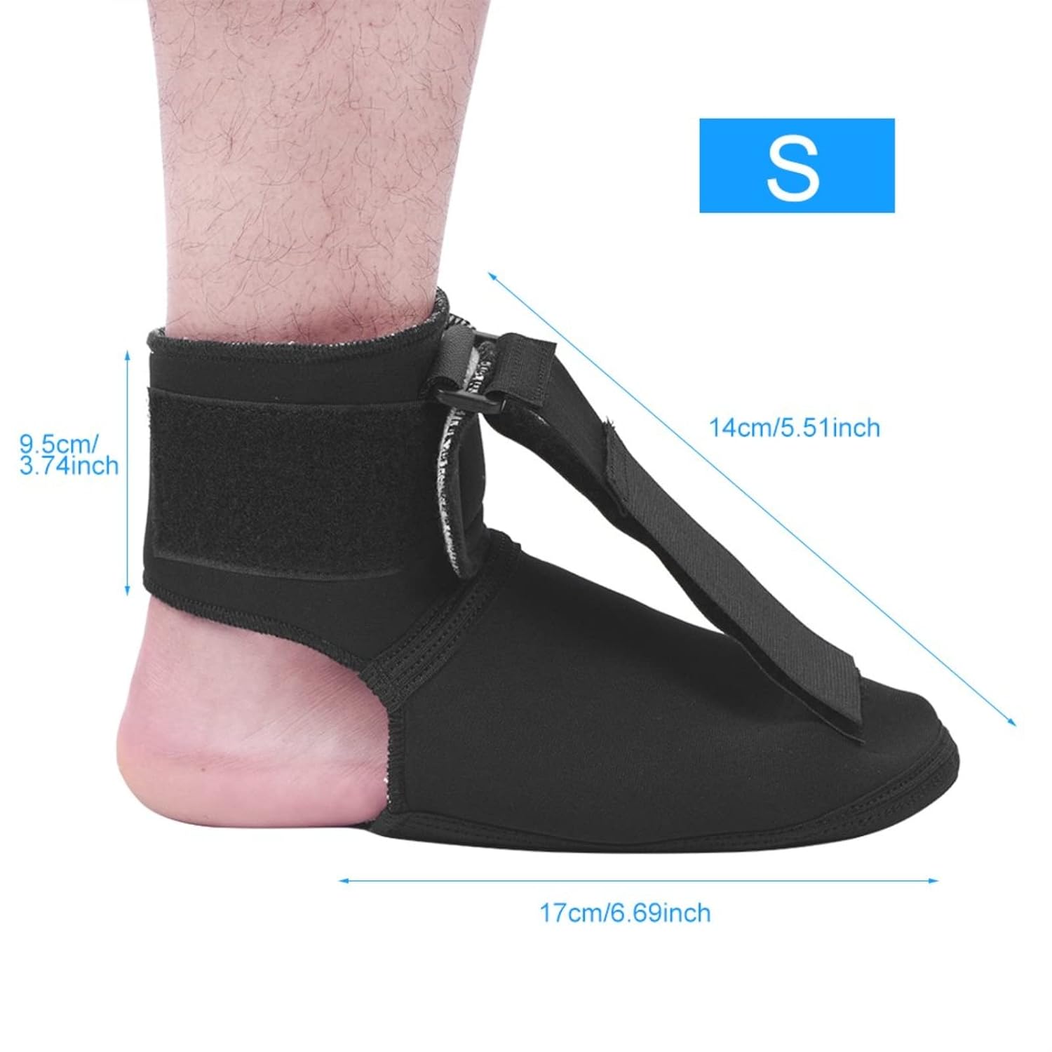 Plantar Fasciitis Night Splints,Orthotics Foot Drop Brace Ankle Support Postural Corrector for Drop Feet Corrector Achilles Tendonitis Support,S