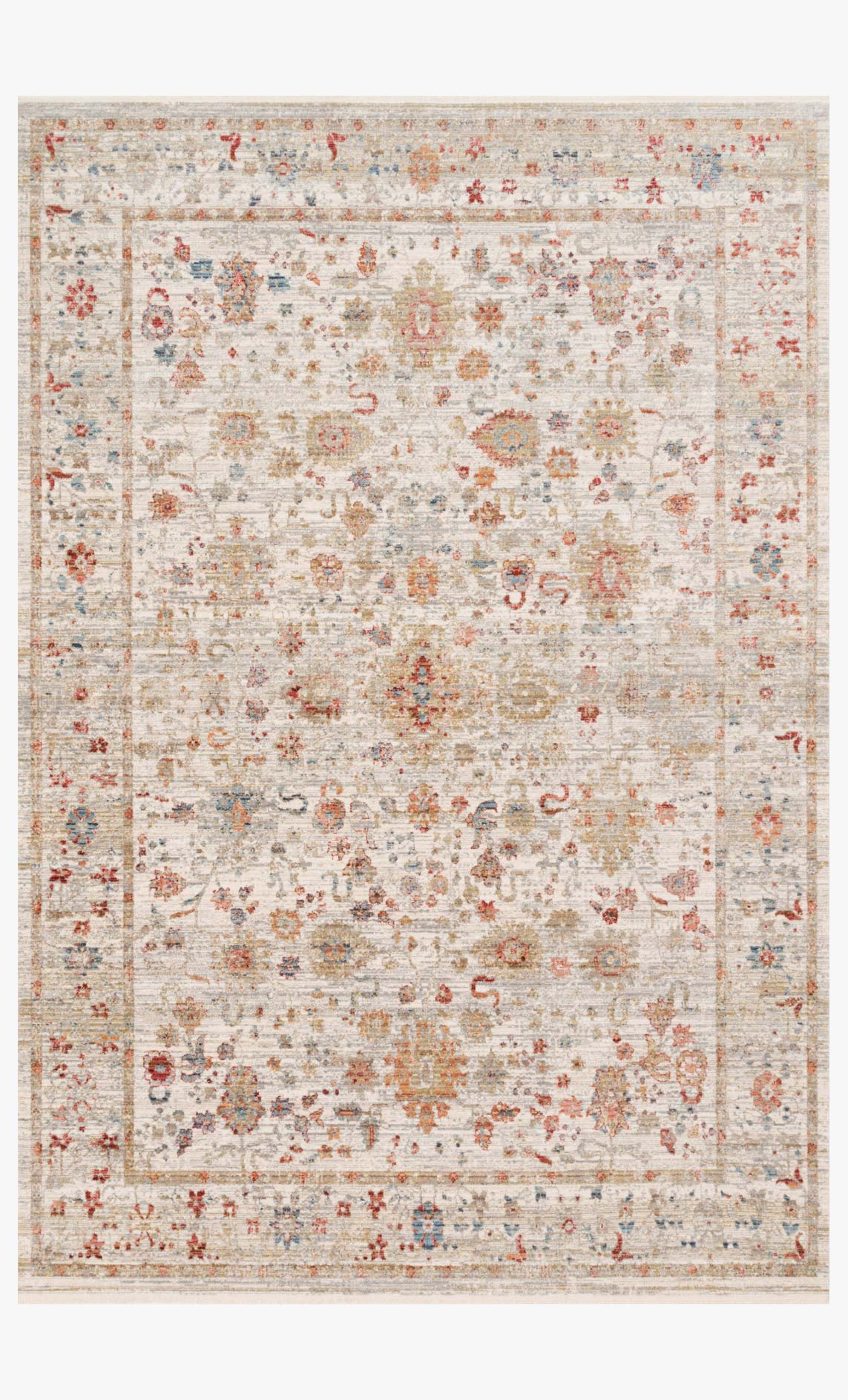 Loloi Claire Collection - Traditional Power Loomed Rug in Ivory (CLE-05)