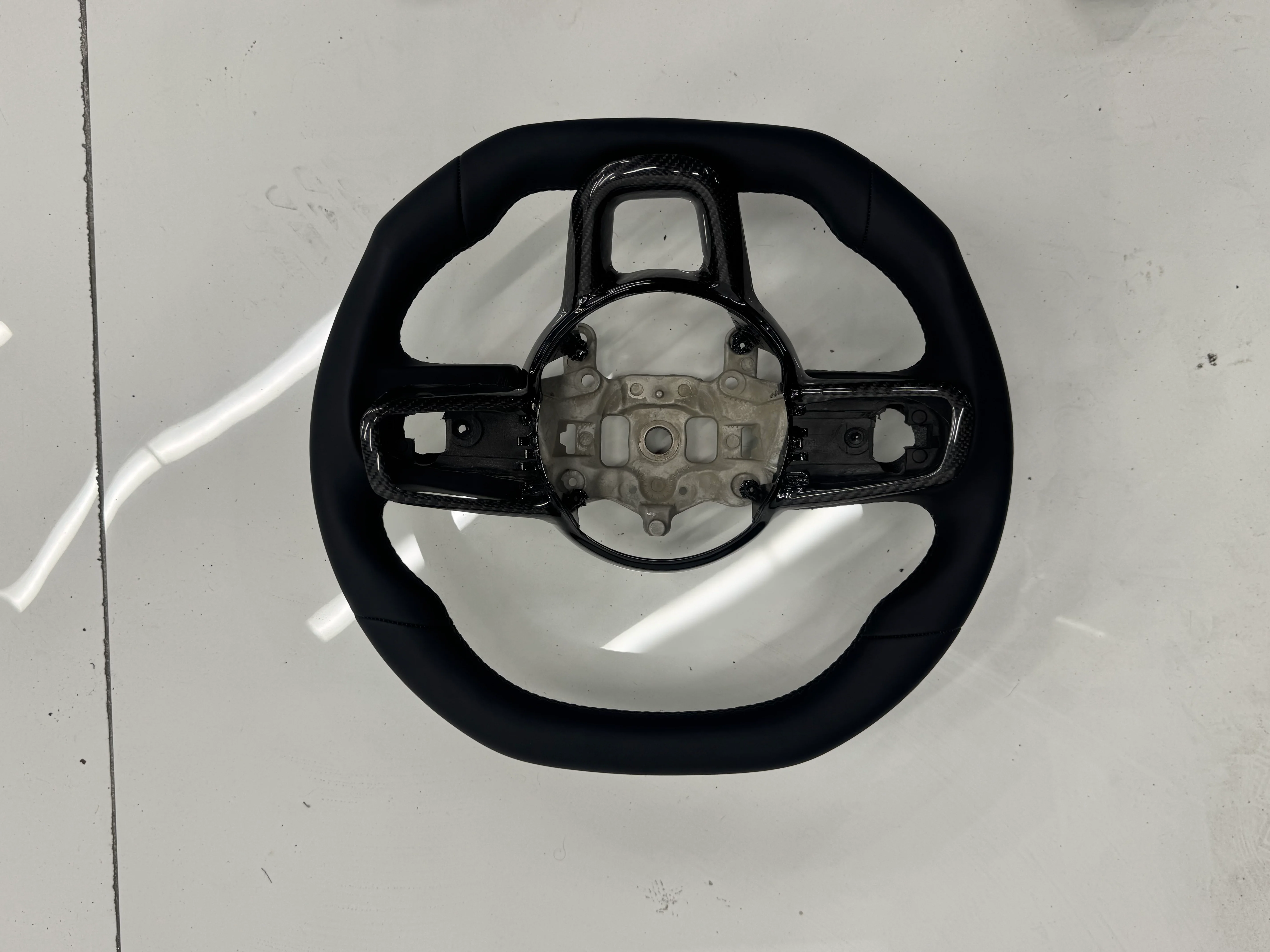 Jeep Wrangler Leather Wrapped Racing Steering Wheel 2018-2026