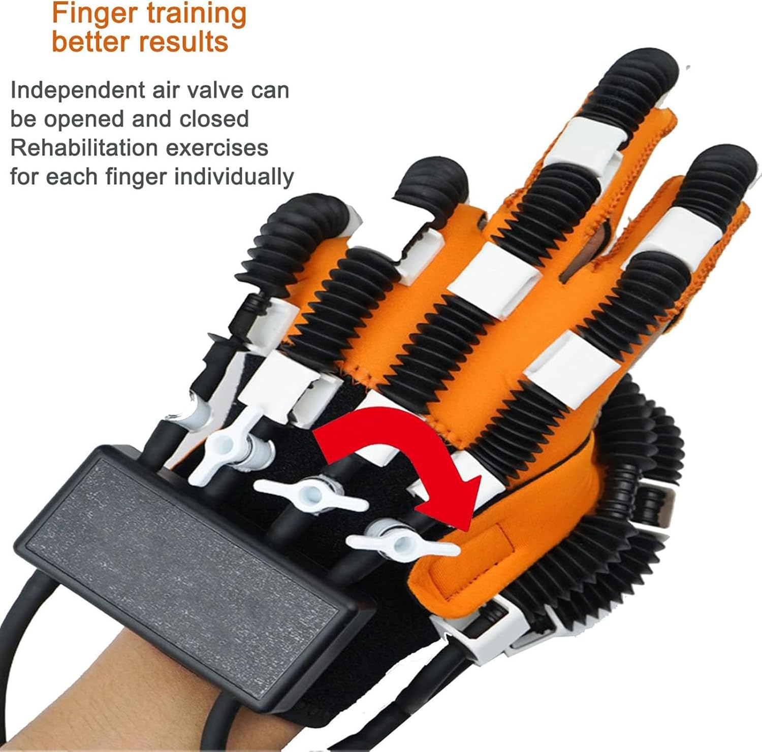 GaRcan Rehabilitation Robot Gloves,Finger Rehab Training Training Equipment,for Stroke Hemiplegia Patients Assistive Gloves,Autonomous Training,Easy Operation