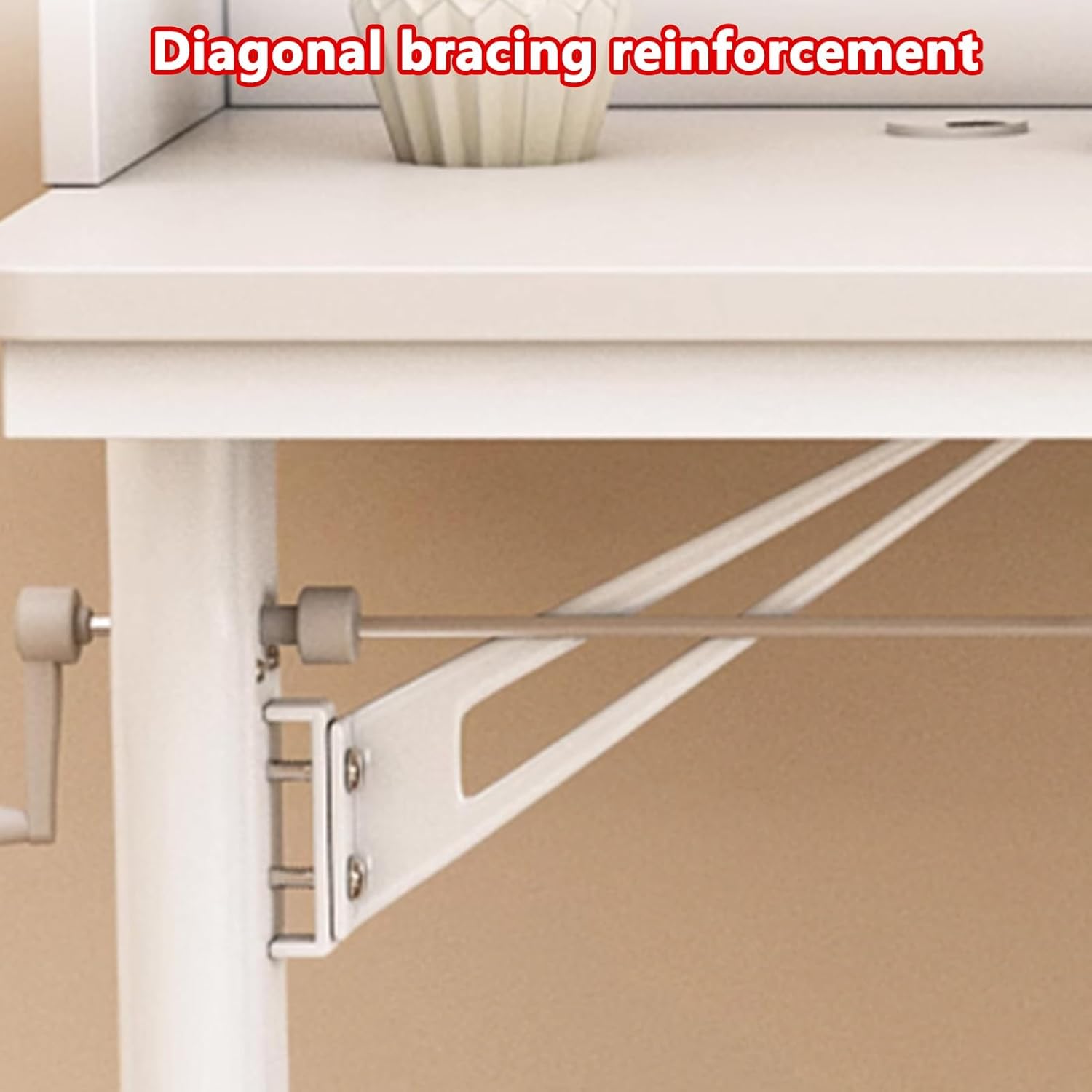 Adjustable Height Mobile Overbed Table with Baffles, Mobile Bed Desk with 360° Wheels, Standing Workstation Laptop Cart, Laptop Desk Over Bed Table for Home(White,120x50cm/47x20)