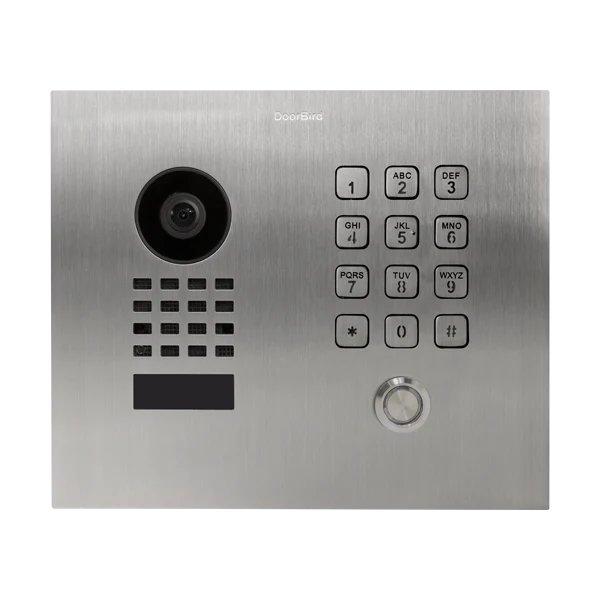 DoorBird D1101KH Classic Flush-Mount IP Video Door Station, 1 Call Button in  Stainless Steel V2A