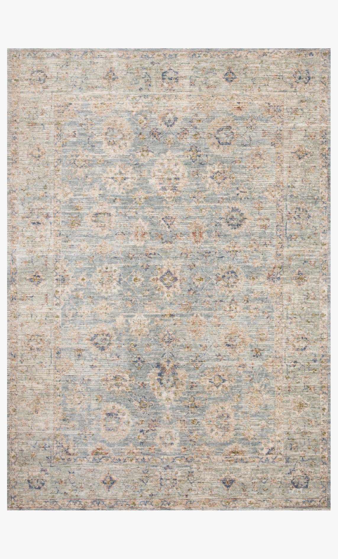 Loloi Revere Collection - Traditional Power Loomed Rug in Light Blue (REV-09)