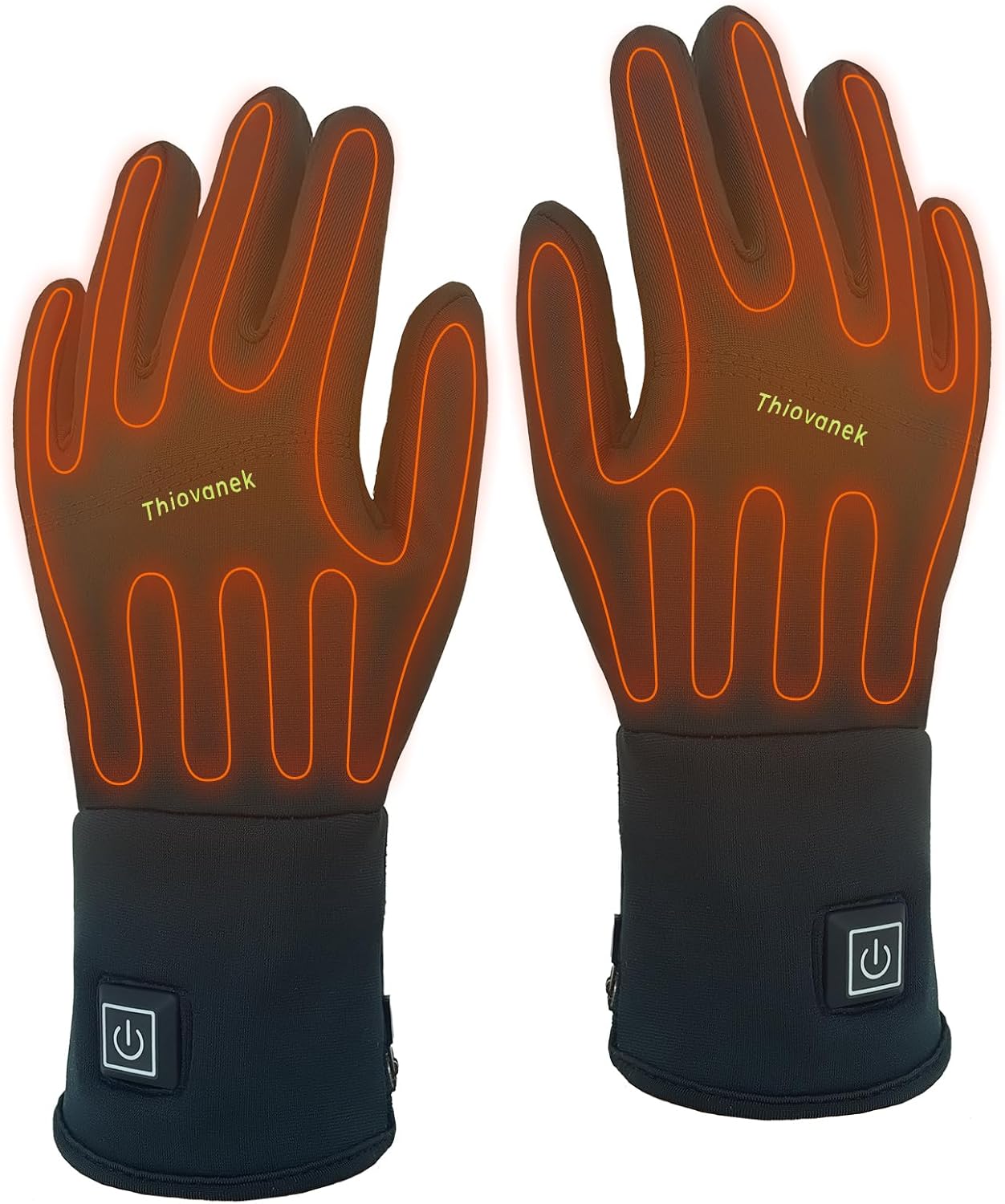 Rechargeable Heated Gloves Thin Heated Gloves Soft Comfortable Flexible Liners for Men Women and Elders Long Lasting Thermal Winter Gloves Heated Work Gloves for Typing/Winter Driving/Cycling/Workout