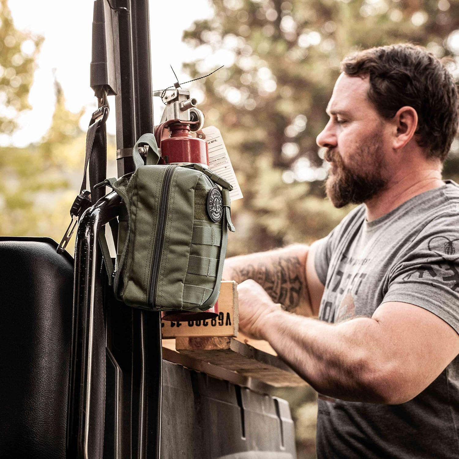 TACTICON V3 Extensive IFAK Trauma First Aid Kit | EMT Survival Med Kit | Chest Seals | Israeli Bandage | Bandages | Belt or MOLLE Attachment | Tactical Emergency Medical Pouch - OD Green