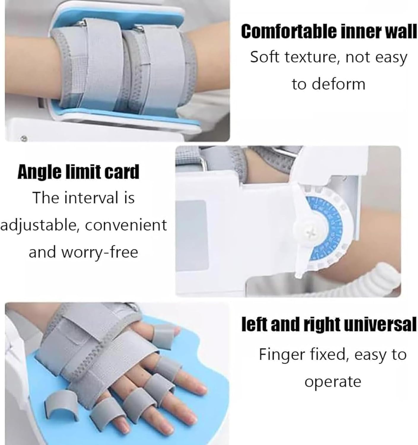 Hand rehabilitation training orthosis, wrist joint training device, 2 modes, palmar flexion ±90° adjustable angle, full angle training, suitable for stroke, hemiplegia, arm stiffness, inability to ben