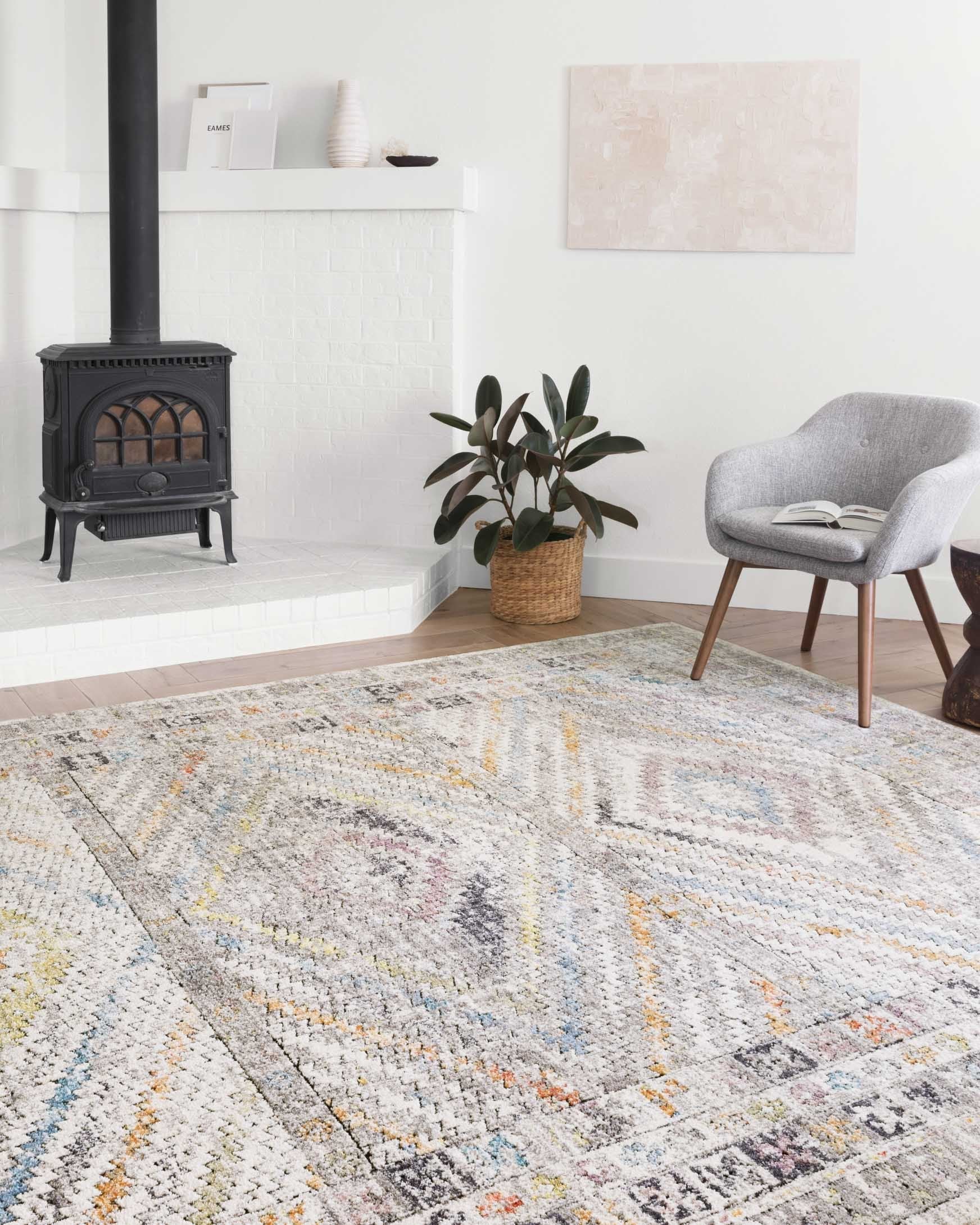 Loloi II Dante Collection - Transitional Power Loomed Rug in Ivory (DN-01)
