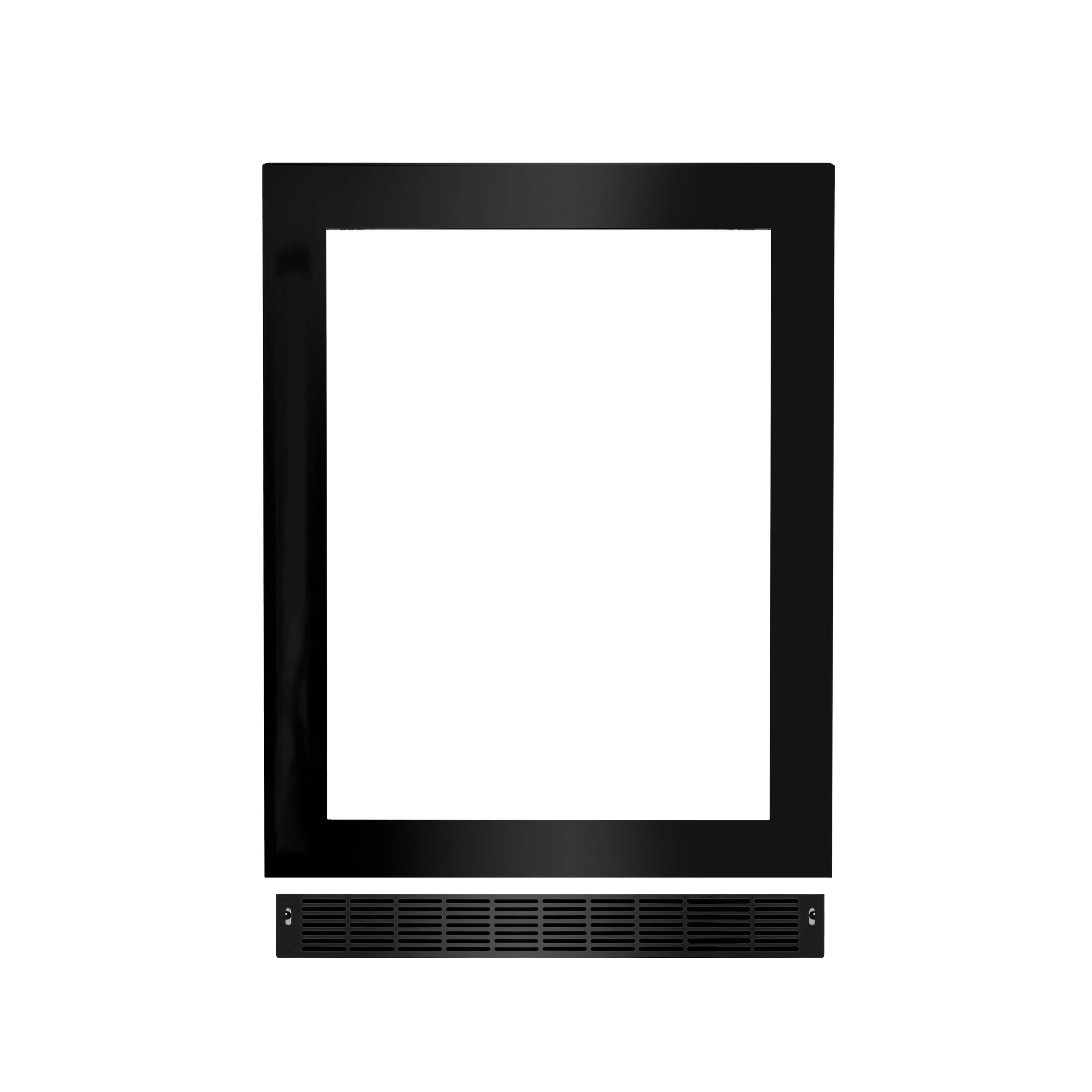 ZLINE 24-Inch Touchstone Undercounter Refrigeration Door in Black Stainless Steel (RPO-BS-24)